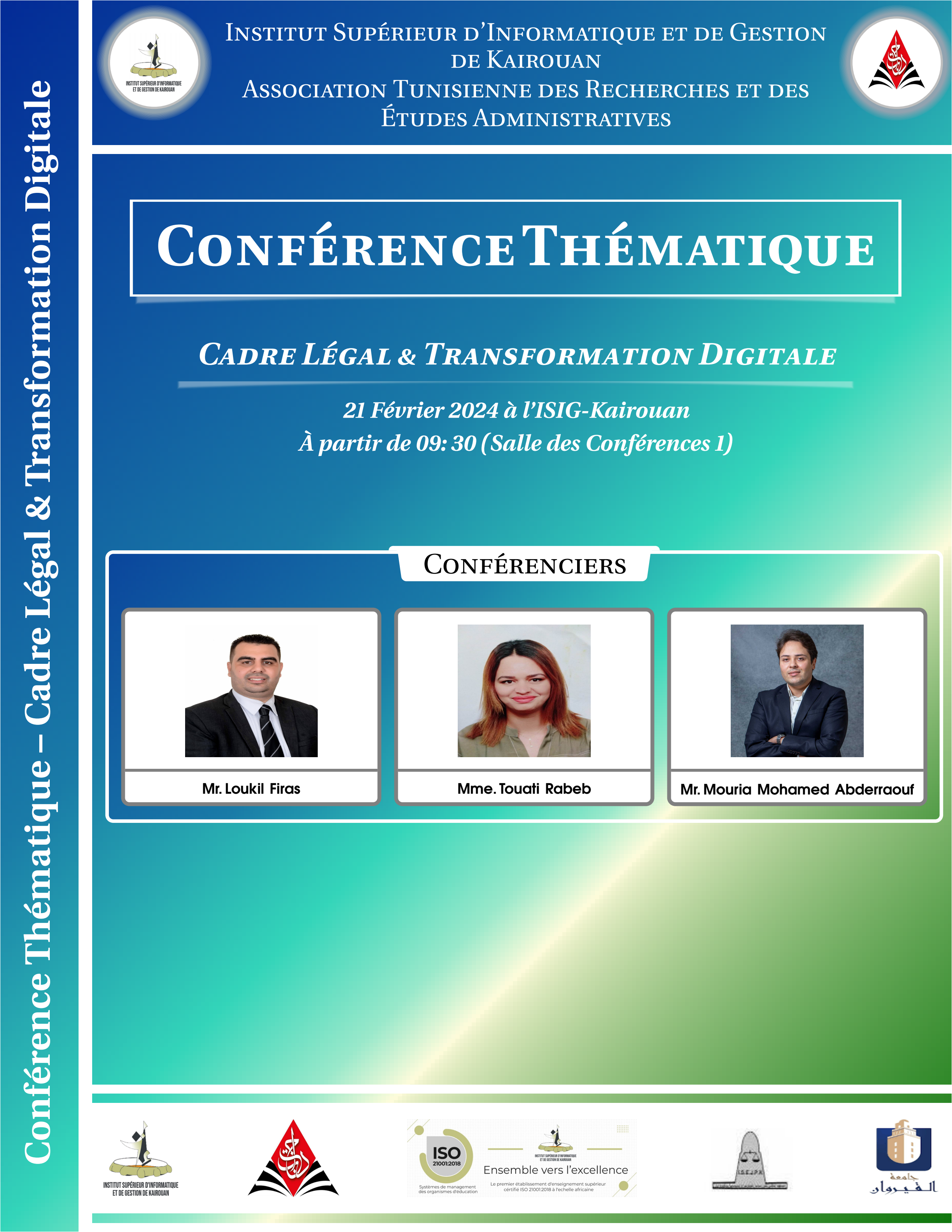 Conférence thématique: cadre légal et transformation digital