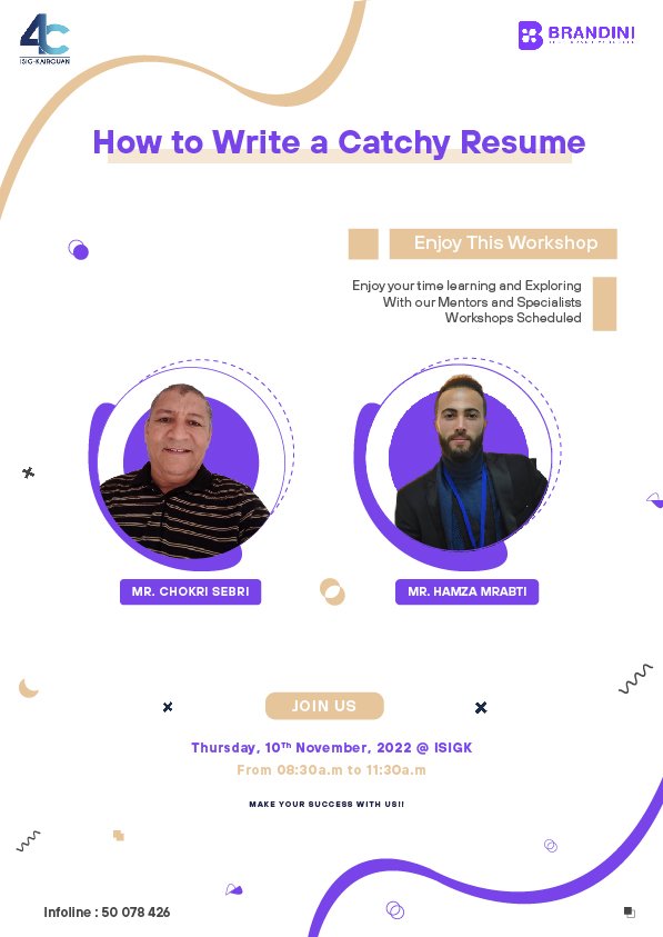 haw to write a catchy resume